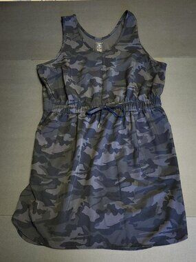 Athletic Works Camo DRI-MORE Active Tank Dress W/ Pockets Size L (12-14)